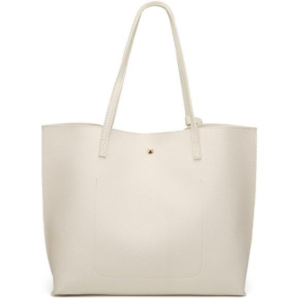 Women's Soft Faux Leather Tote Shoulder Bag from, Big Capacity Tassel Handbag